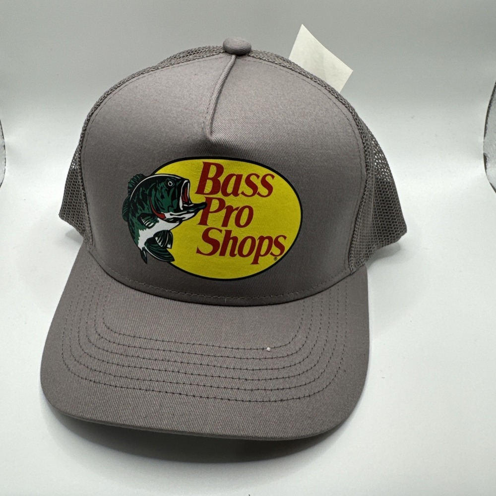 Bass Pro Shop Grey Trucker hat #948